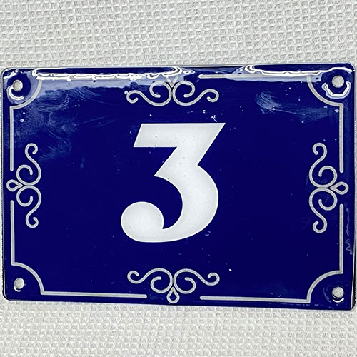 Plaque numero de rue 150 x 100